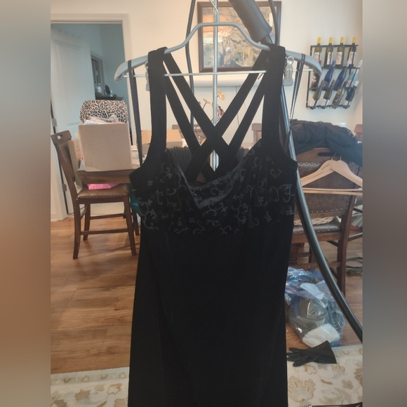 NWT CDC Stretch Velvet Maxi Dress - Size 14 - Picture 12 of 16